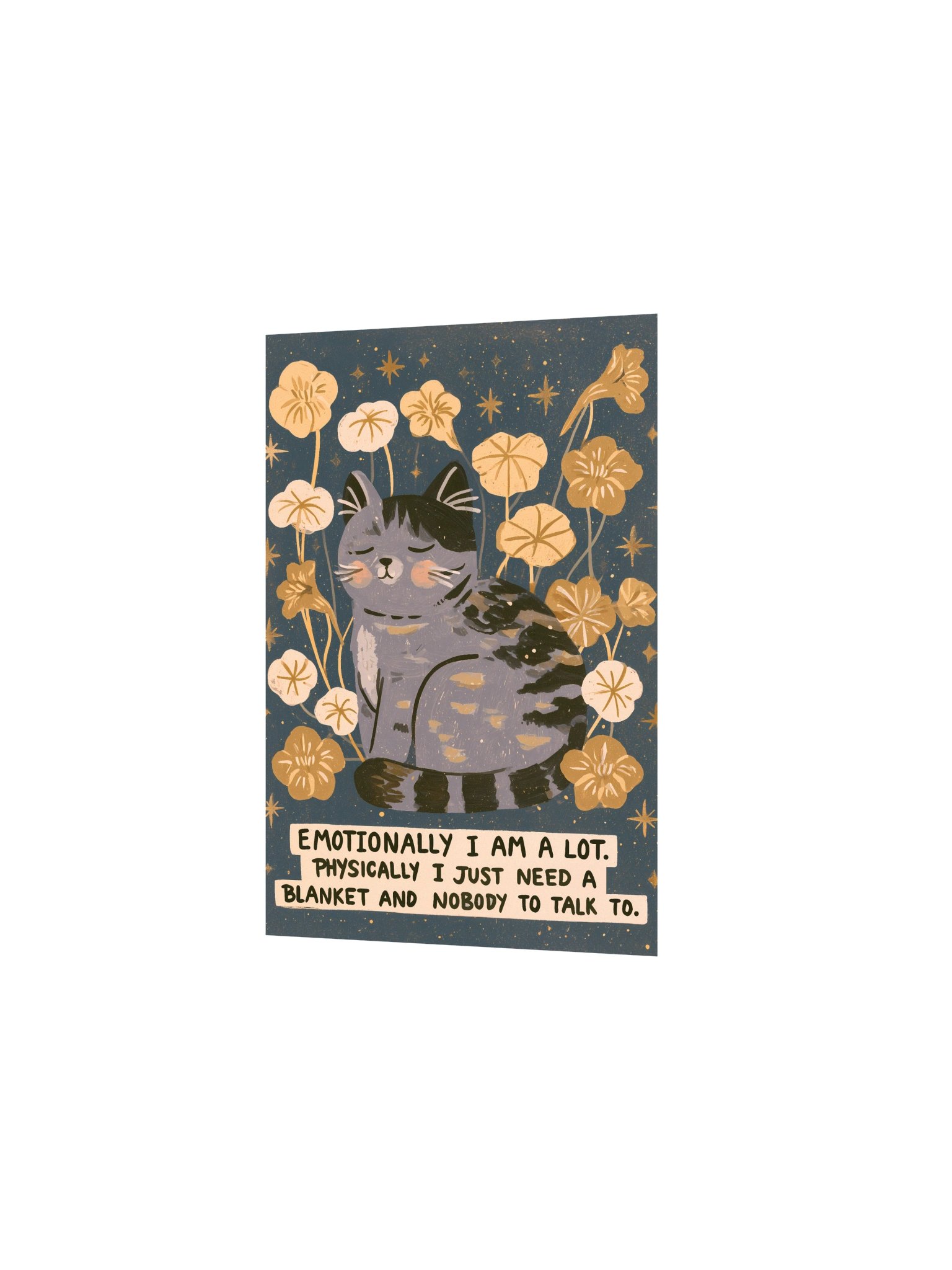 Sleepy Cat Blanket Mood Poster product image (14)