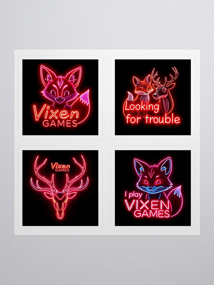 Neon Styled Vixen Games Vixen Lifestyle Vinyl Stickers product image (1)