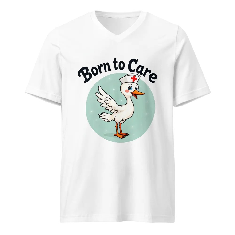 Quirky Nurse Duck V-Neck Tee product image (1)