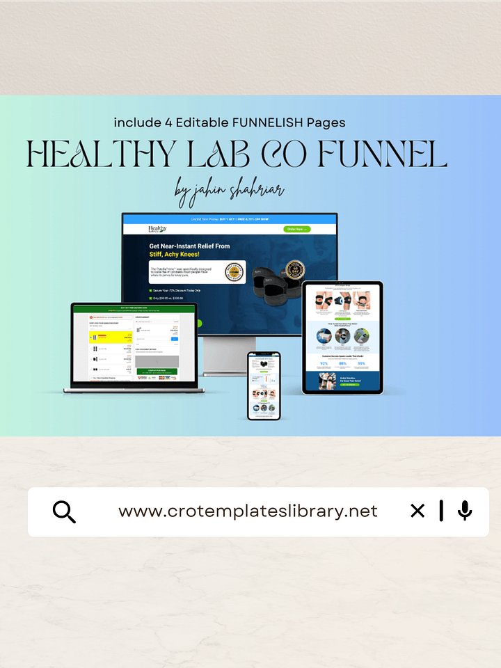Healthy Lab Co Funnelish Templates product image (1)