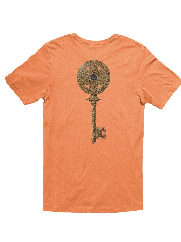 The Gatekeeper’s Key Classic T-Shirt – Front & Back Print | Burnt Orange | Bella+Canvas 3001 product image (2)