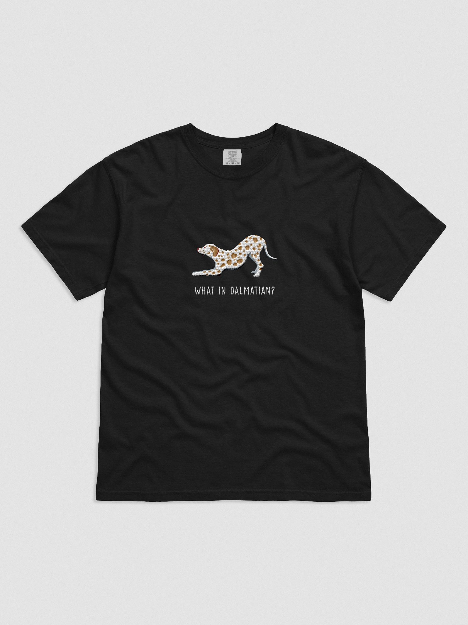 What in Dalmatian? T-Shirt(Embroidered) of a Dalmatian(Lemon) product image (4)