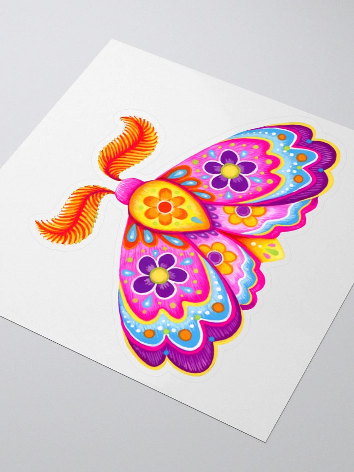 Colorful Moth Sticker product image (2)