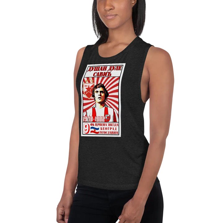 Dušan Dule Savić (FK Crvena Zvezda) Bella+Canvas Women's Flowy Muscle Tank product image (2)