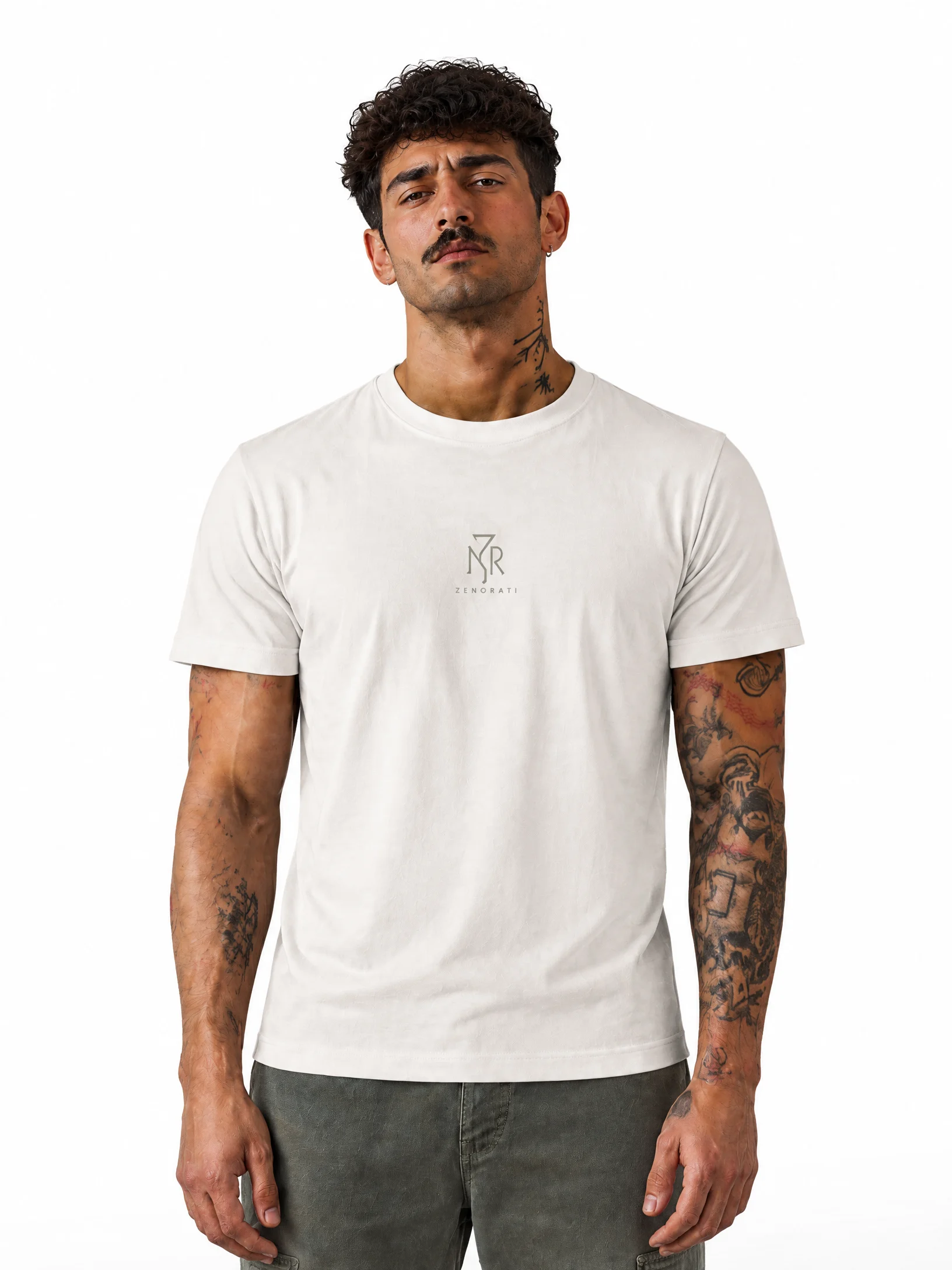 ZENORATI Core Essentials T-Shirt — White. product image (1)