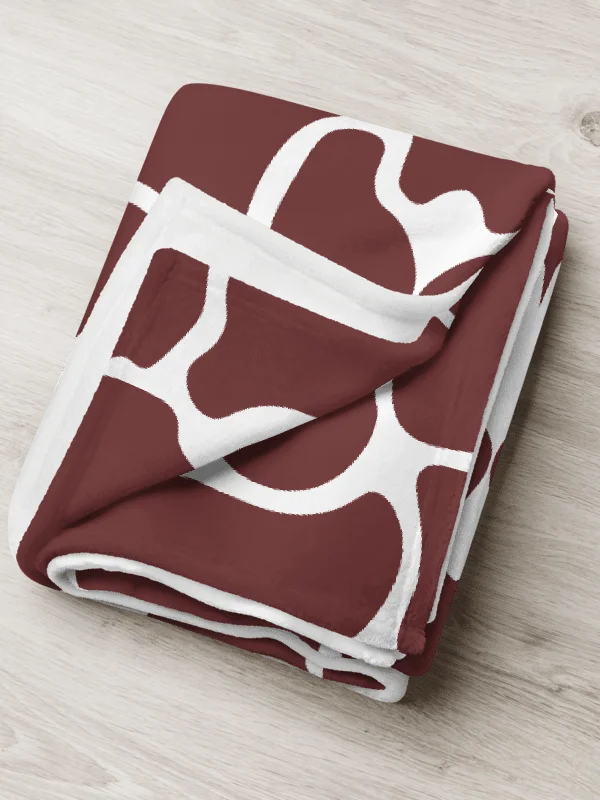 Brown Brick Mosaic Throw Blanket product image (7)