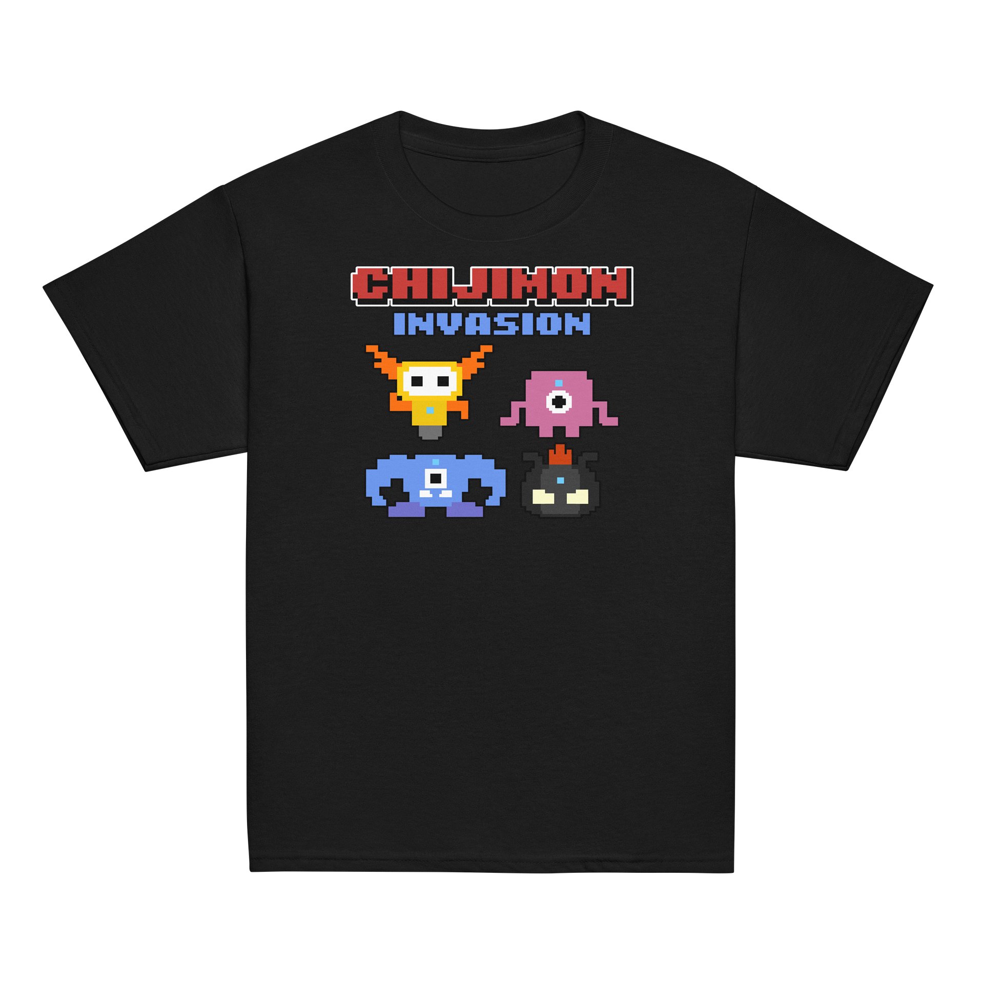 Chijimon Invasion Tee – Retro Pixel Edition product image (2)