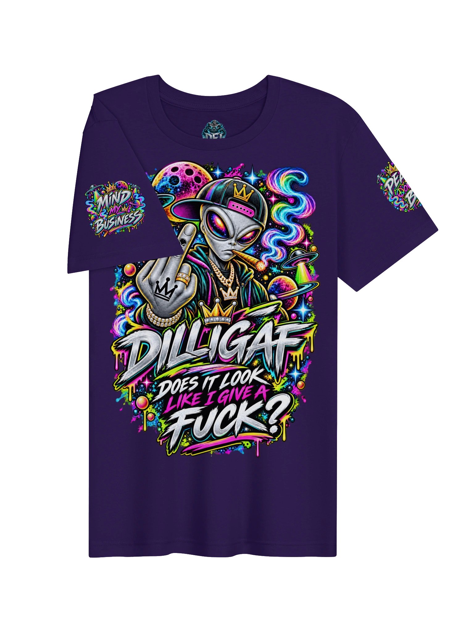 Multicolor DILLIGAF Cosmic Tee product image (23)