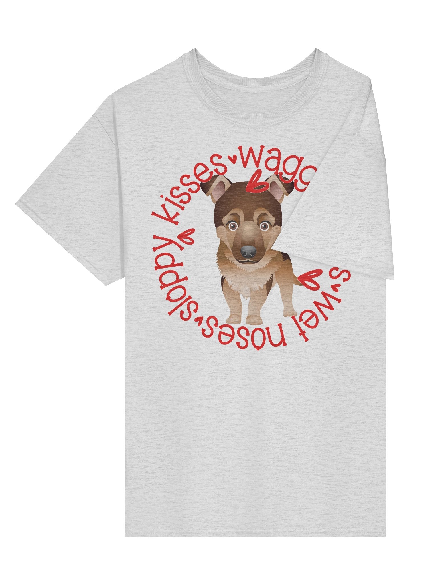 Sloppy Kisses German Shepherd T product image (135)