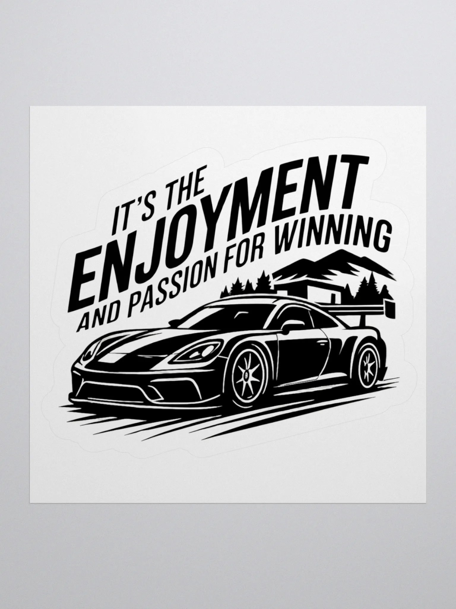 It’s the enjoyment and passion for winning – GT3 Kiss Cut Sticker product image (1)