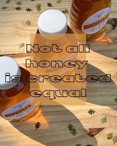 Our honey is different.  All of our honey is hand crushed and strained.  We don’t even use an extractor! #honey #localhoney #...
