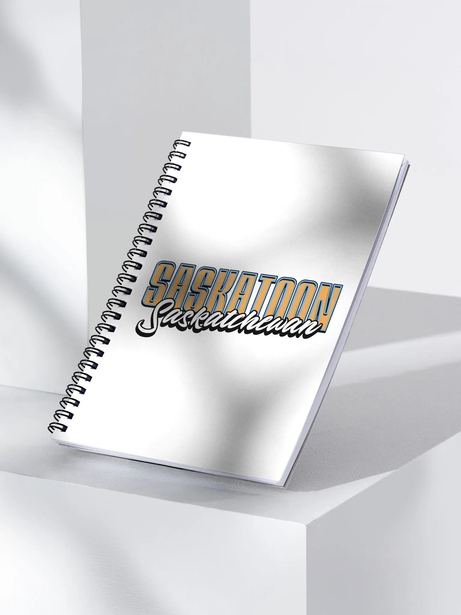 Saskatoon Saskatchewan Scripted Spiral Notebook product image (3)