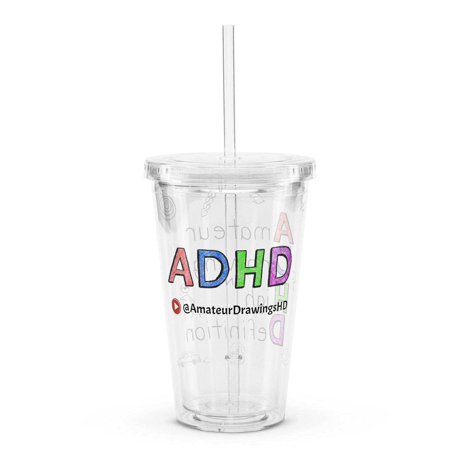 ADHD Clear Tumbler product image (2)