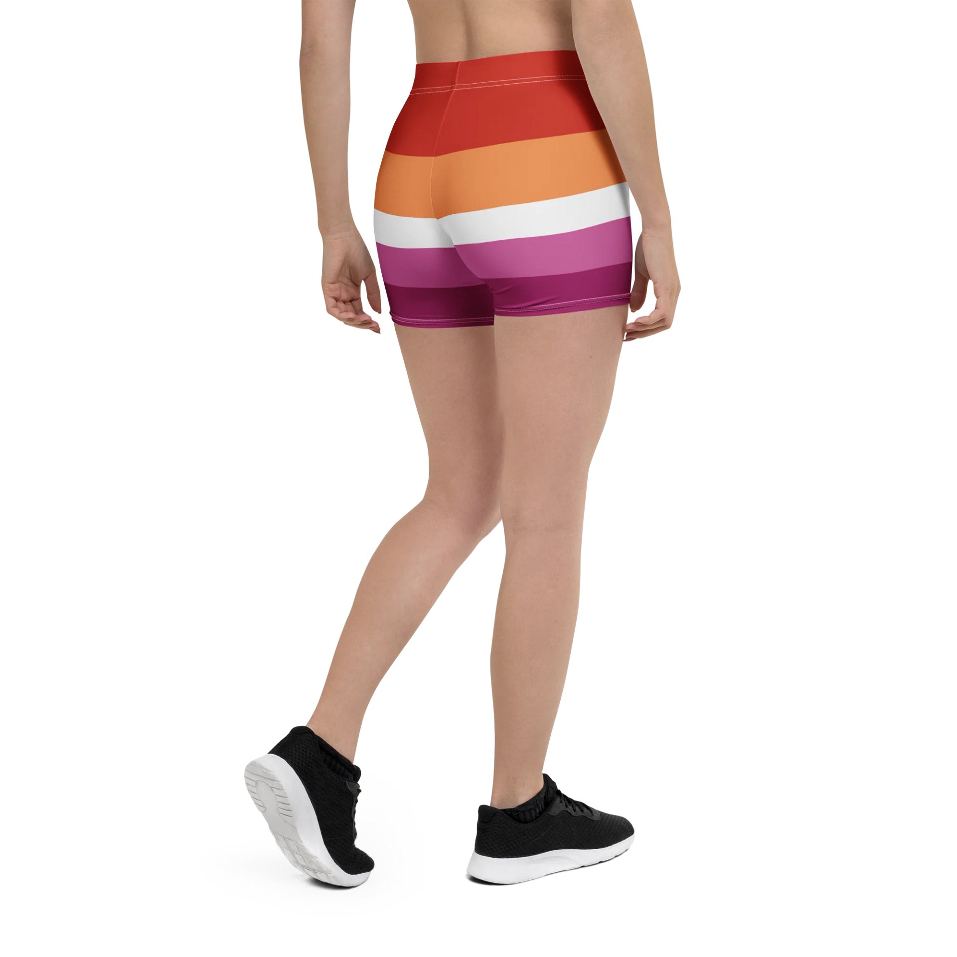 Lesbian Pride Flag Bike Shorts product image (2)