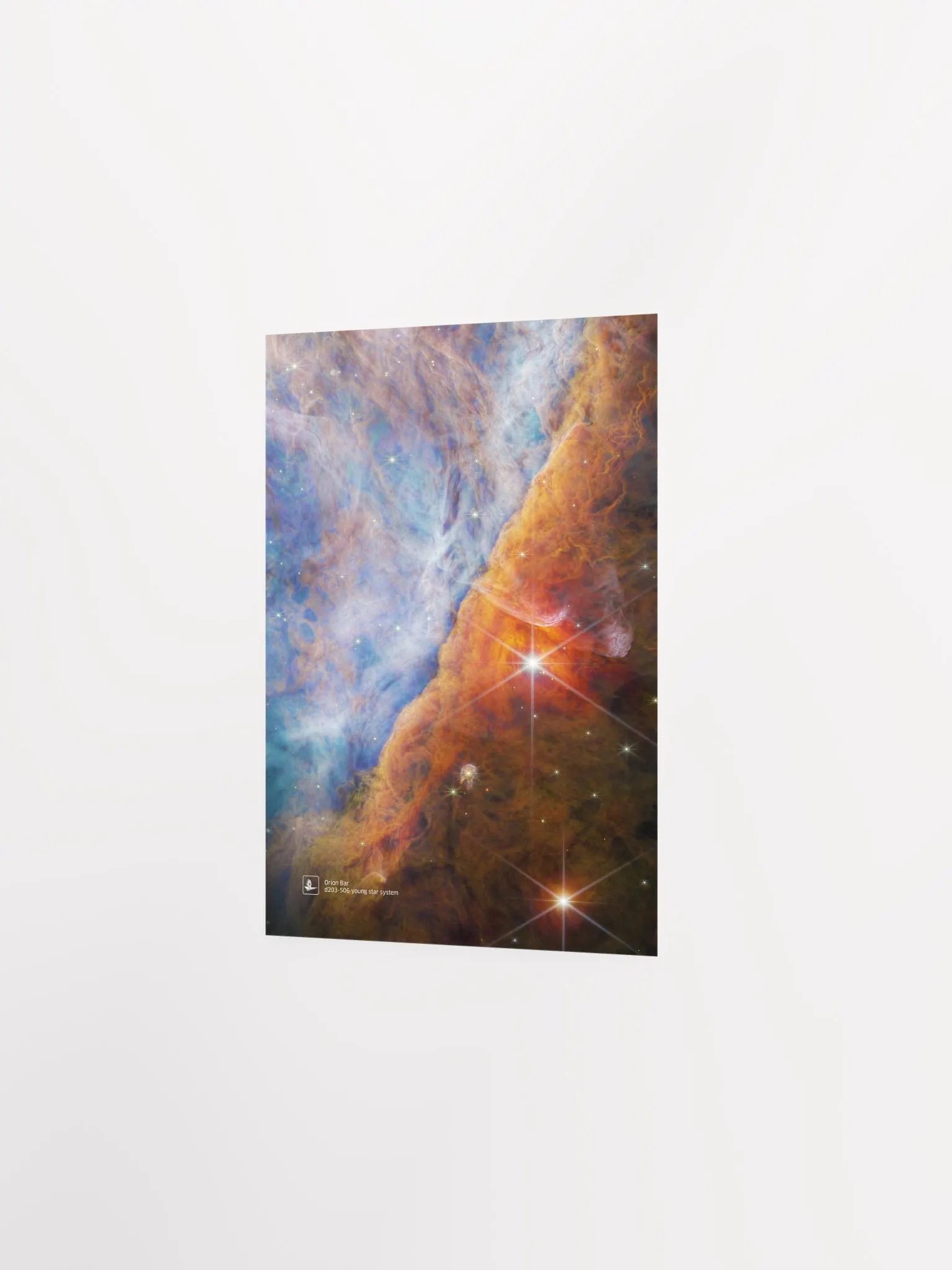 Orion Bar (James Webb/JWST), d203-506 young star system (James Webb/JWST) — space poster, science poster product image (7)