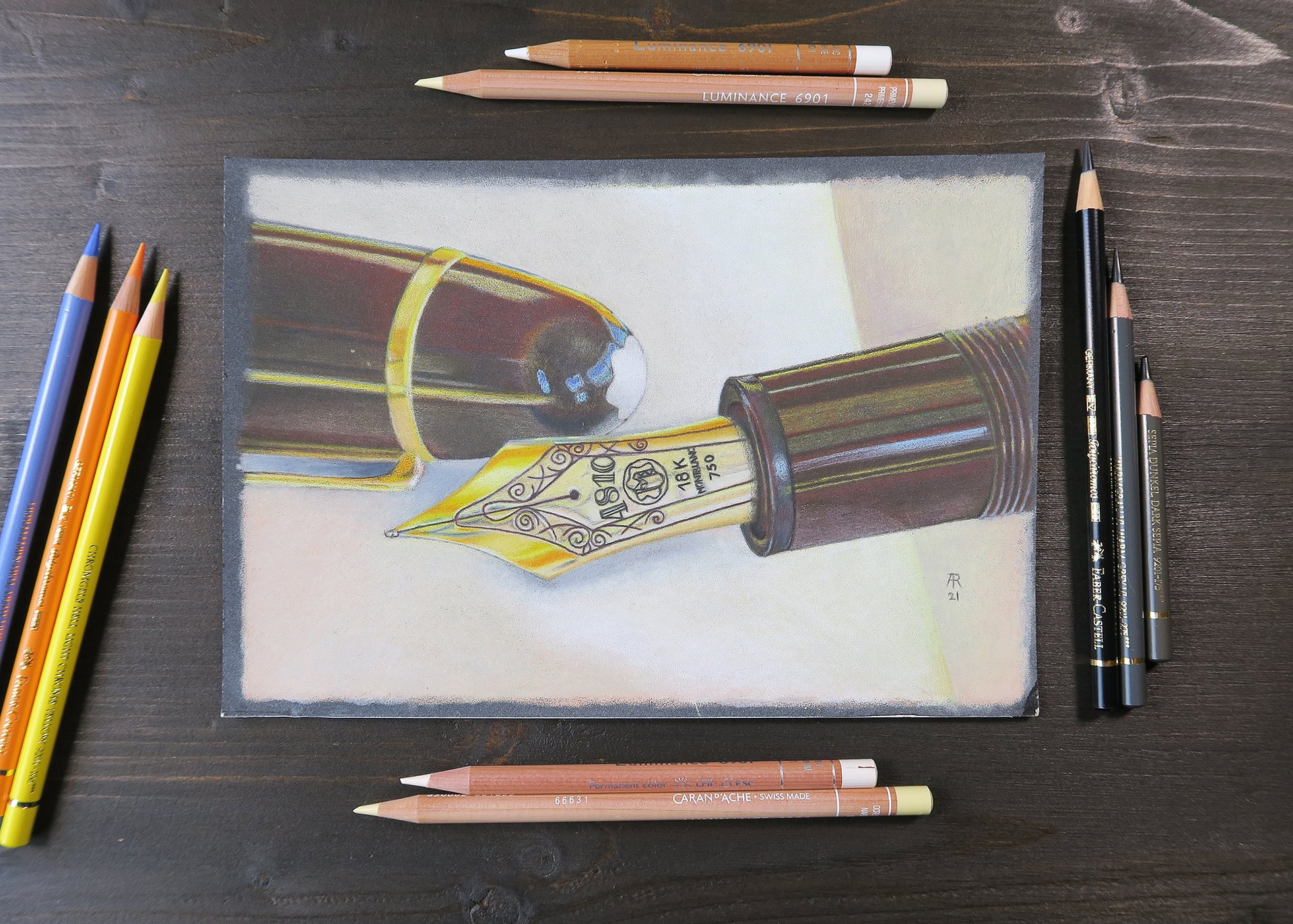 original artwork : fountain pen product image (2)