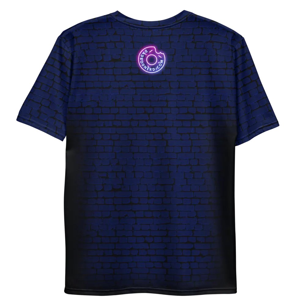 DBN Neon Sign on Blue Bricks - All-Over T-Shirt | #MadeByMELO product image (9)
