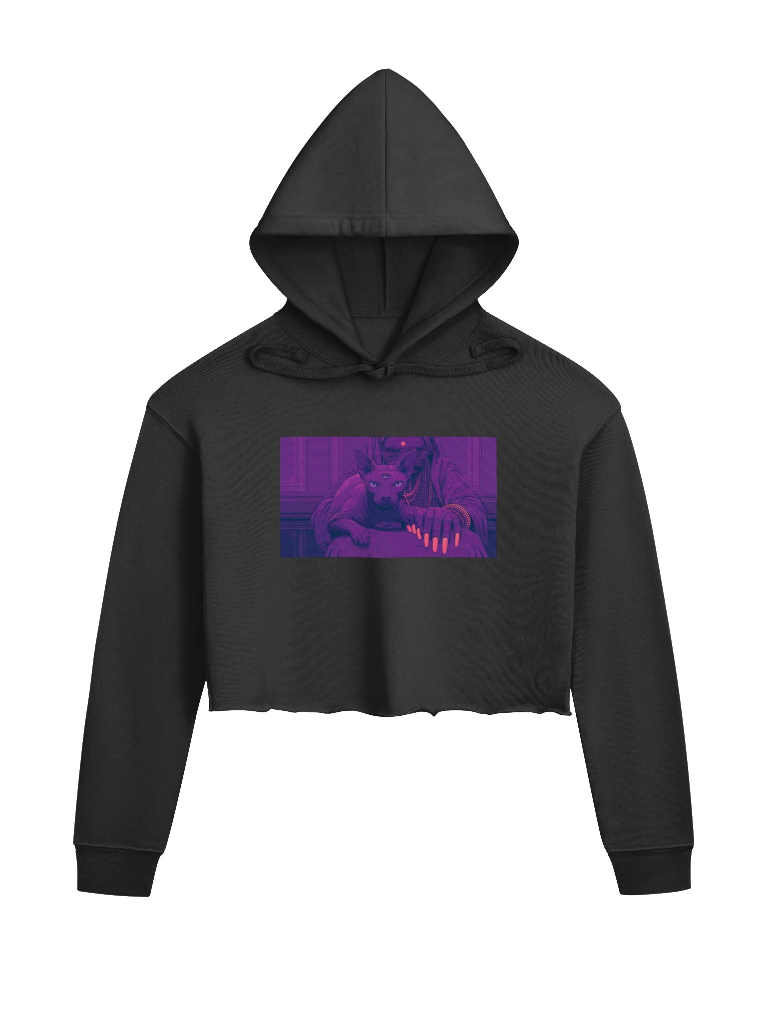 MAGIC OUIJA CAT - CROPPED HODDIE (W) product image (3)