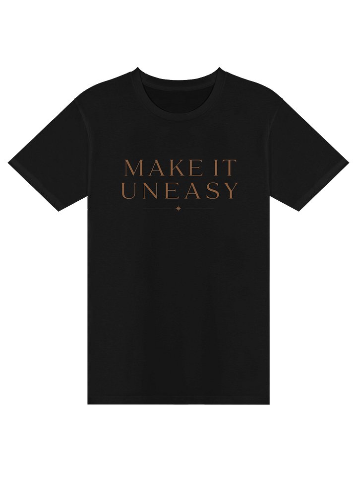 Uneasy - black t-shirt product image (1)