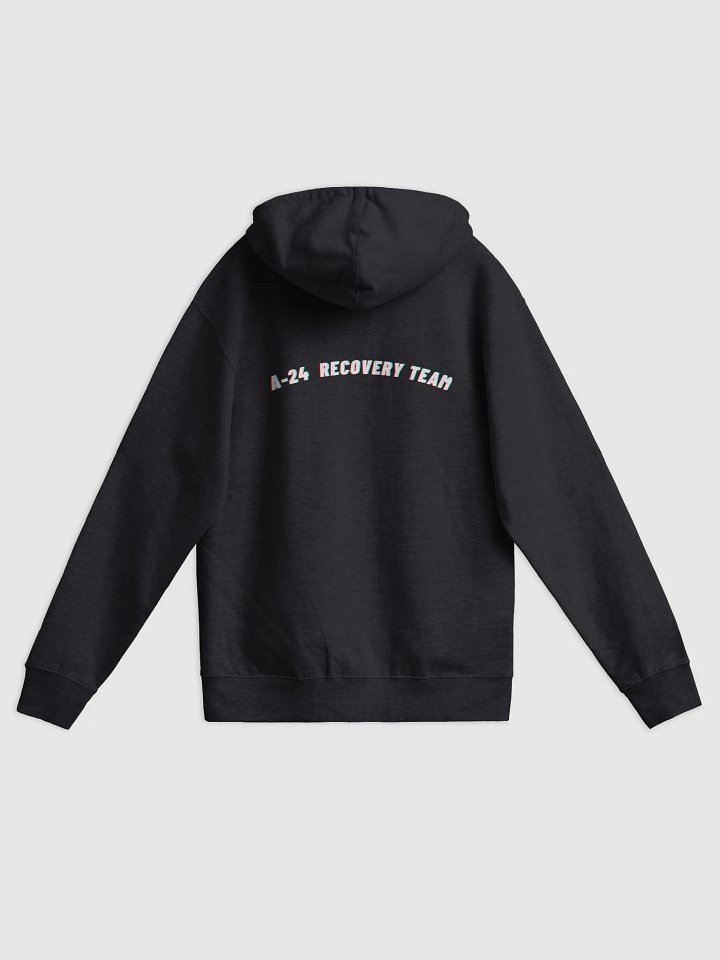 Black Fleece Zip Up A-24 Recovery Team Hoodie product image (2)