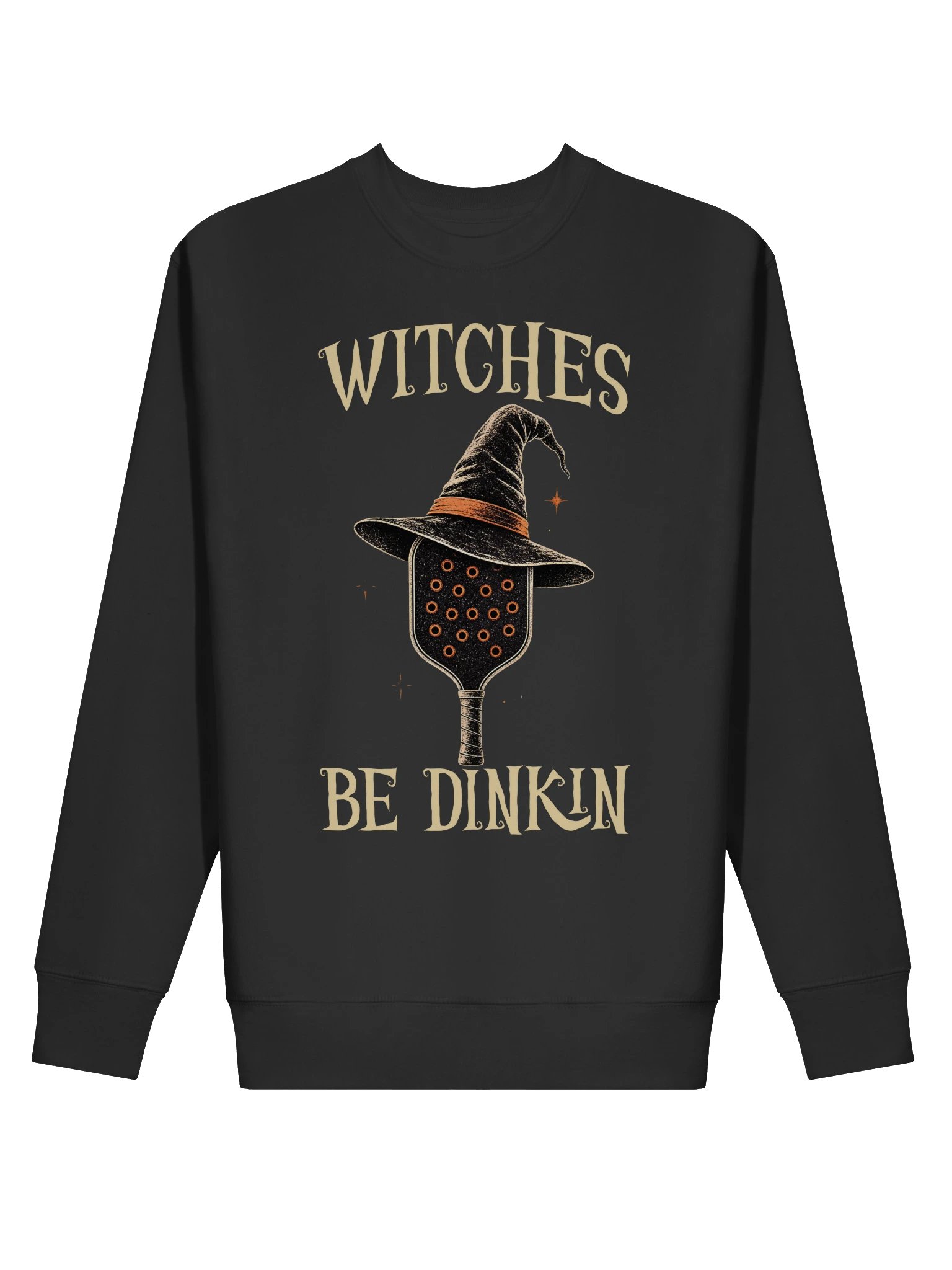 Witches Be Dinkin Halloween Pickleball Sweatshirt | Witch Hat Crewneck product image (4)