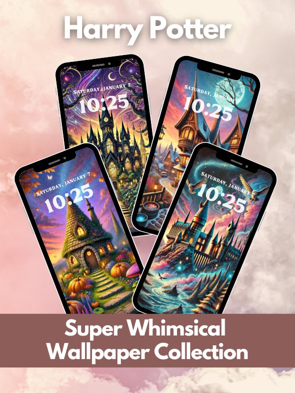 Magical Fantasy Illustration Phone Wallpaper Bundle 4K Quality Bundle for Android and IOS product image (1)