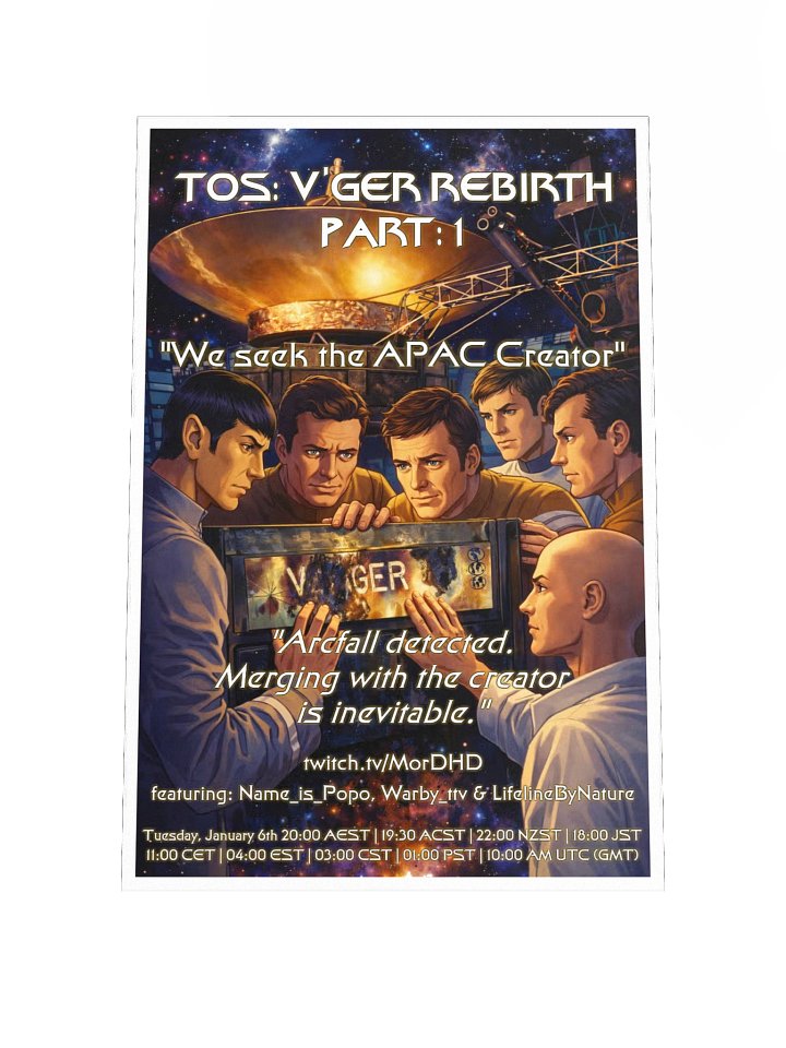 V'Ger Arcfall Pt.1 Poster - January 2026 product image (1)