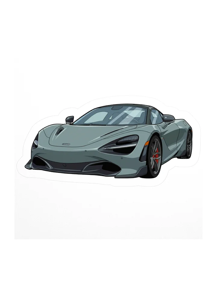 Polaris Blue McLaren 720S Sticker (Retro, Sketch, Silhouette) product image (2)