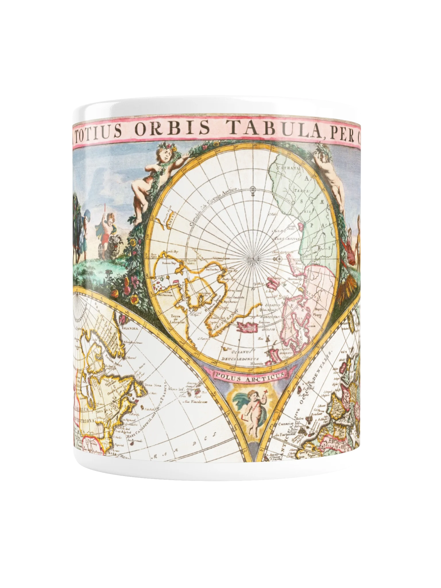 Ornate Antique World Map Mug product image (2)