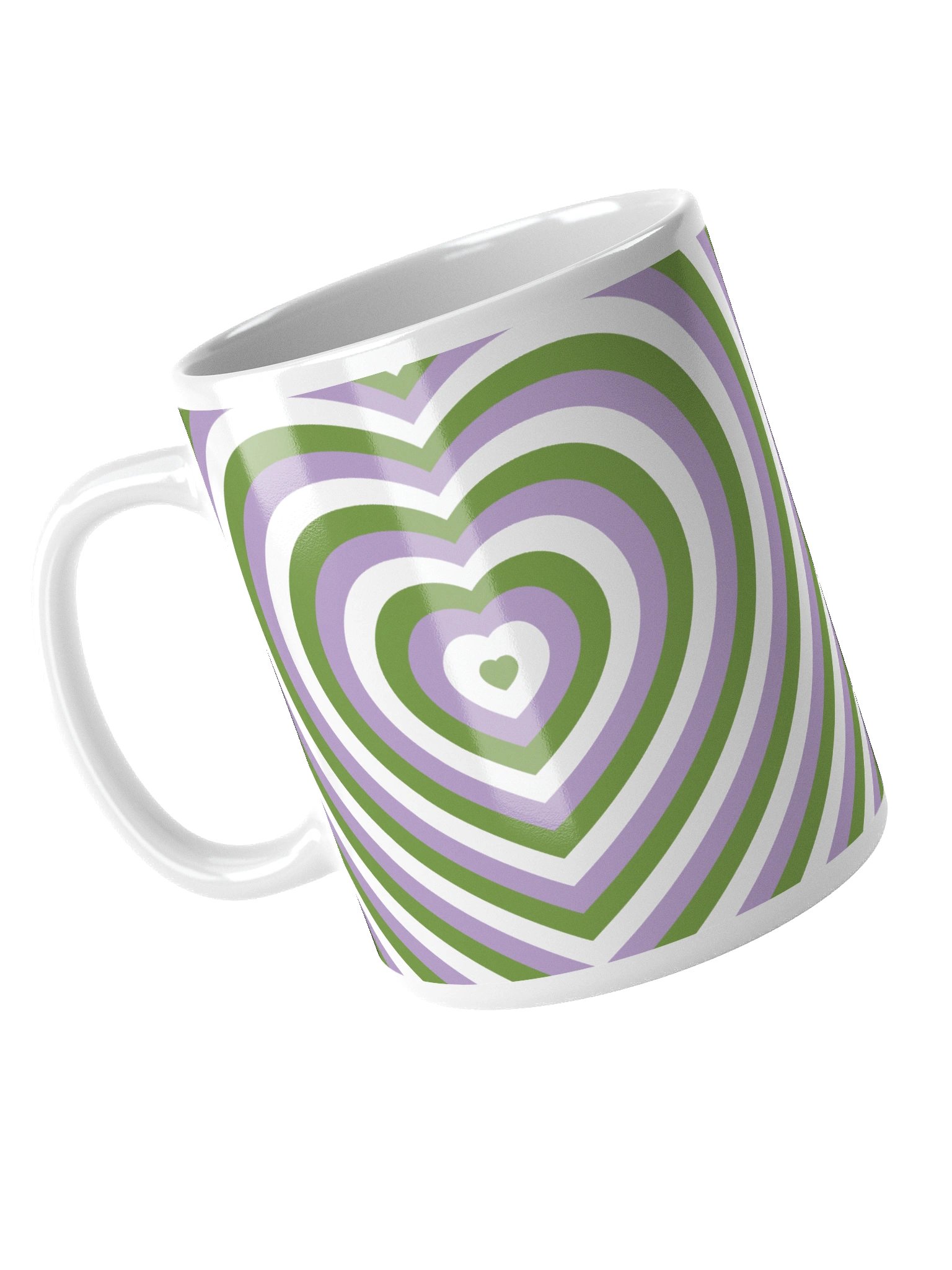 Genderqueer Pride Hearts Mug (Right-handed) product image (4)