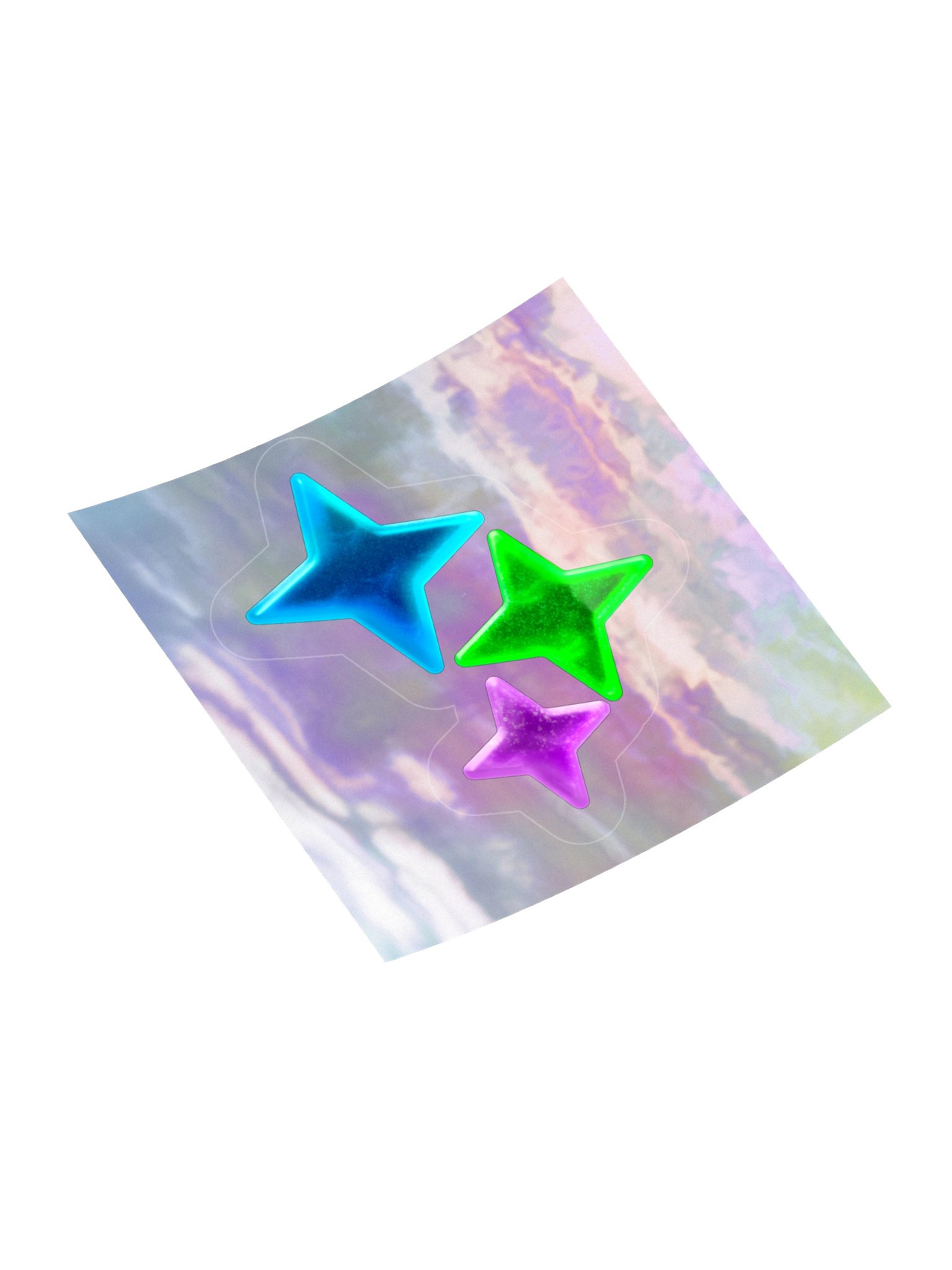Gummy Frutiger Aero Stars (Sticker) product image (4)