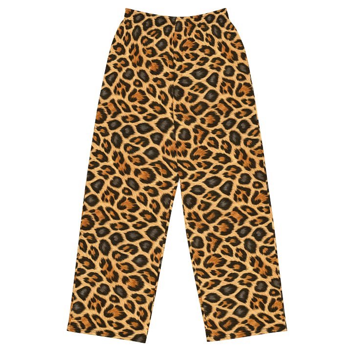 Urban Comfort Unisex Wide-Leg Pants Bold Leopard Fur product image (1)