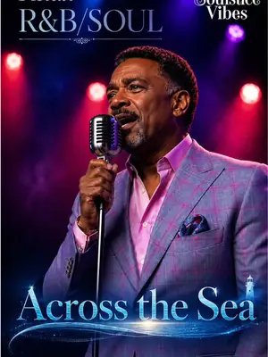 An ocean between us, none in my heart. 🌊 Warm, soulful R&B 🎶 Full songs on YouTube & Spotify 👑 #rnb #soul #lyricvideo #relaxingmusic #soulsticedayspa 