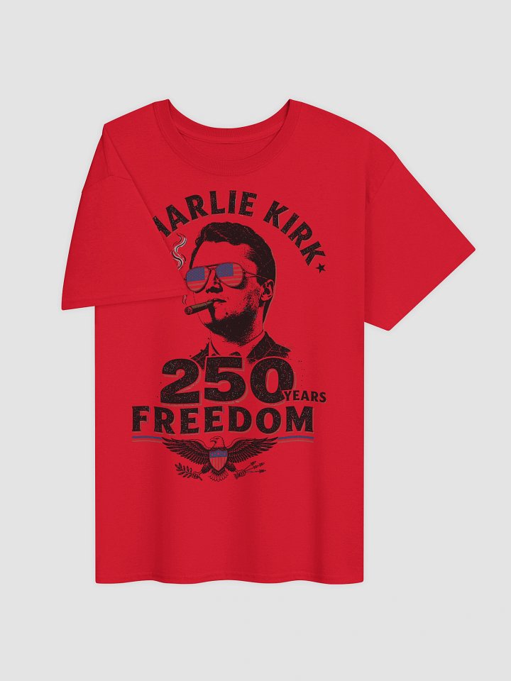 Charlie Kirk Red Freedom 250 Shirt | 250th Anniversary USA product image (1)