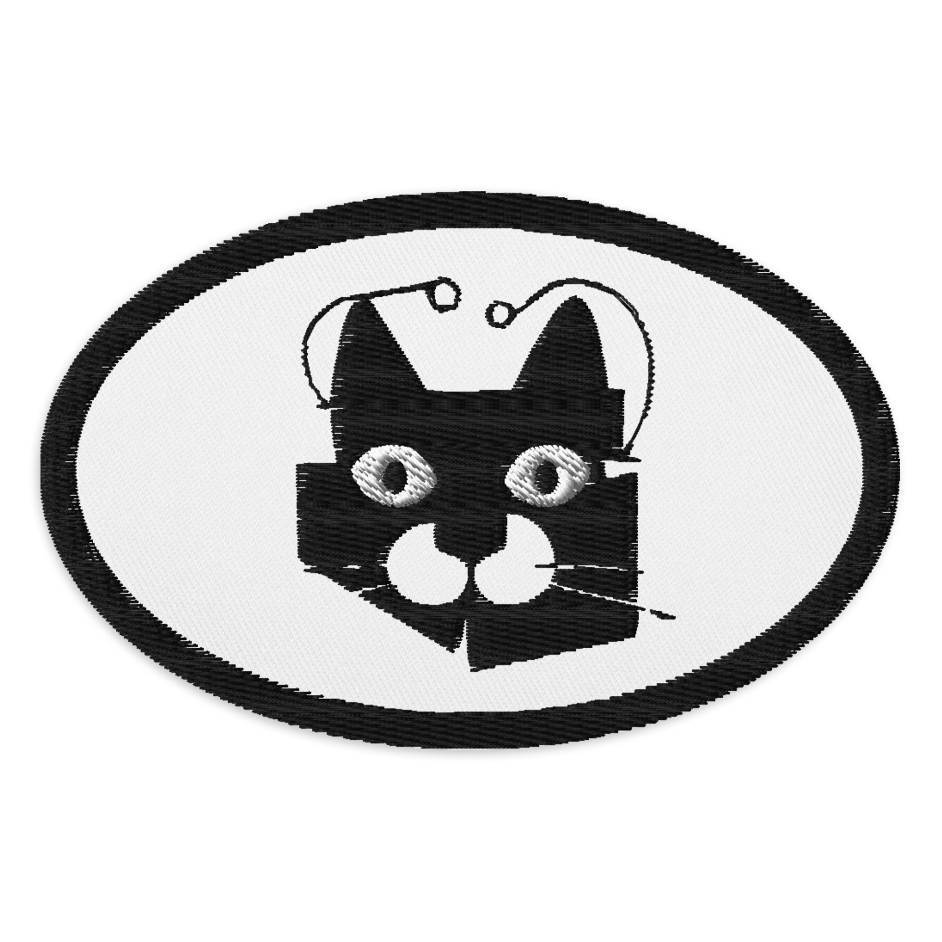 Sleek Cat Eyes Embroidered Patch product image (1)