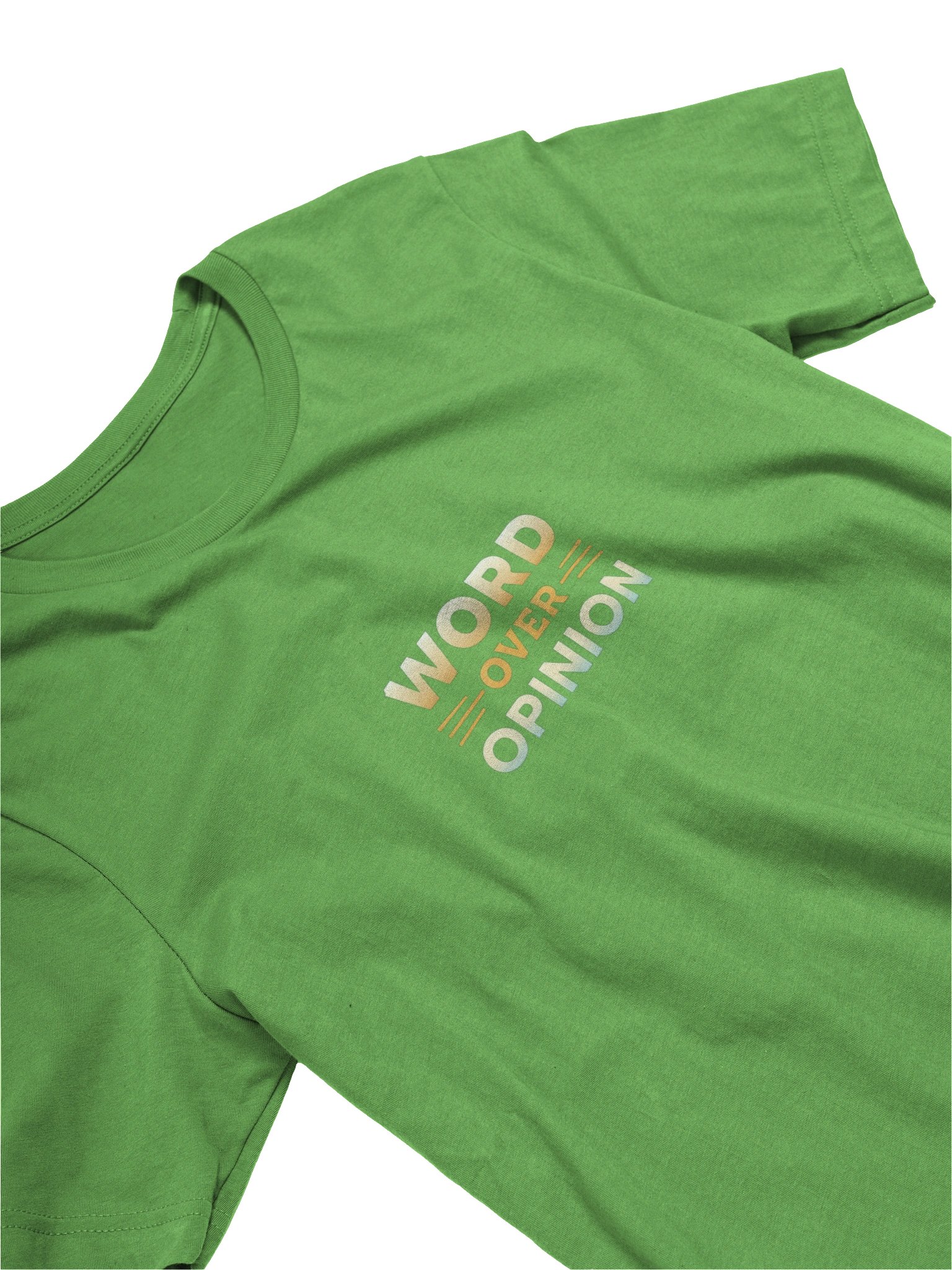 Golden Gradient 'WORD OVER OPINION' T-Shirt product image (17)