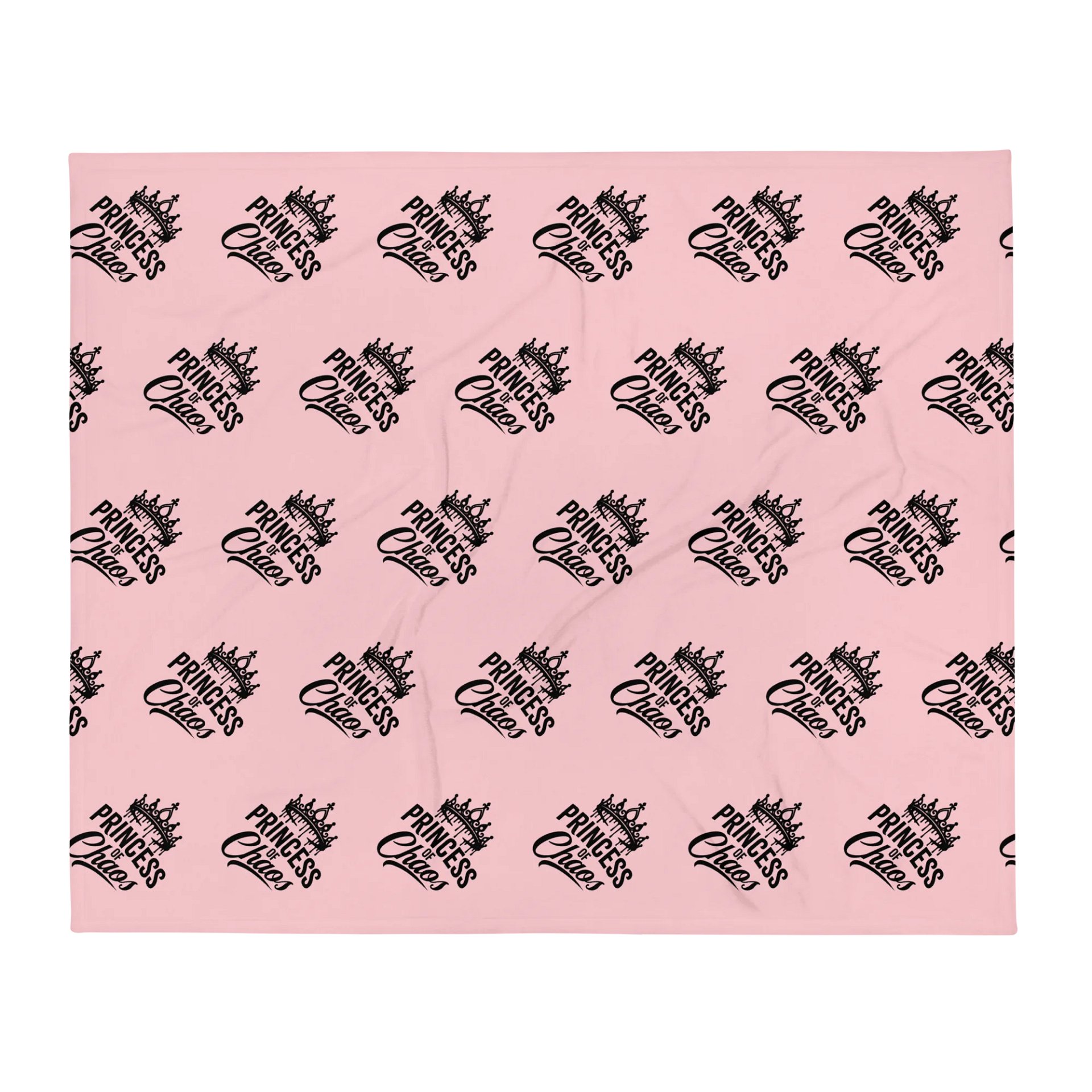 Princess of Chaos Tiara Throw Blanket (Pink & Black) product image (1)