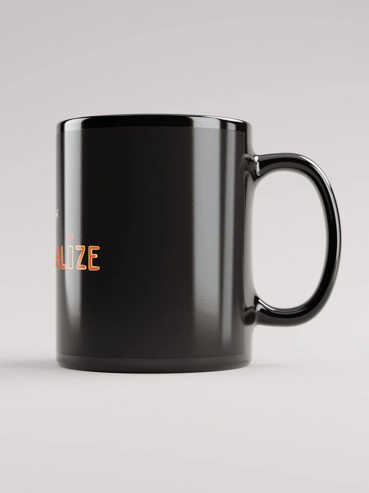 'Spiritualize' Glossy Black Mug product image (1)