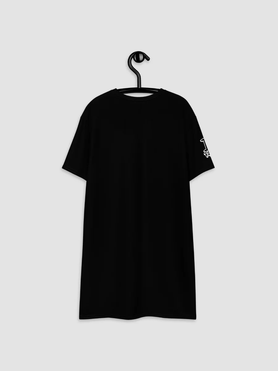 All-Over Print Black T-Shirt Dress product image (5)