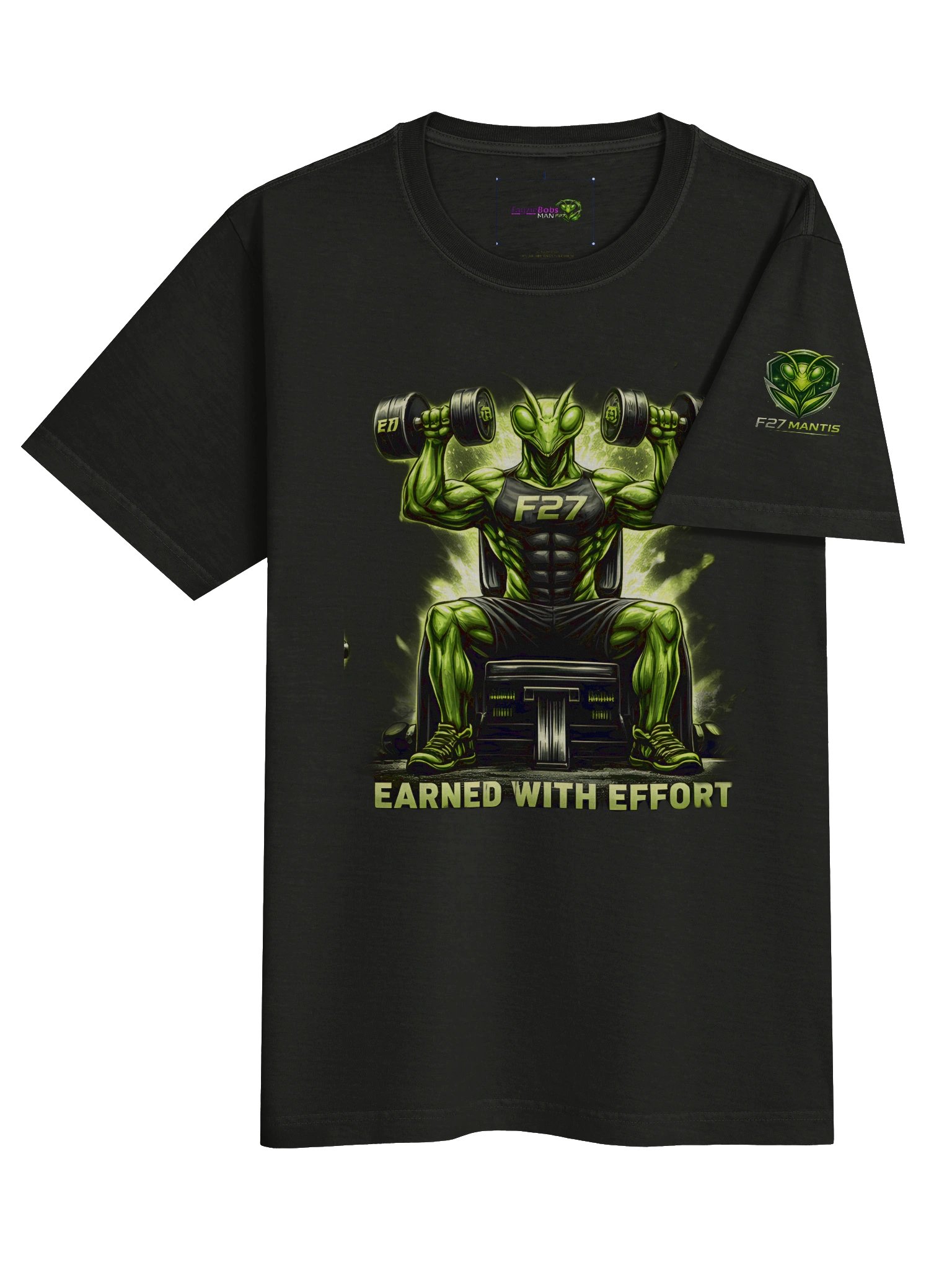 EARNED WITH EFFORT — F27 Mantis Gym Tee product image (19)