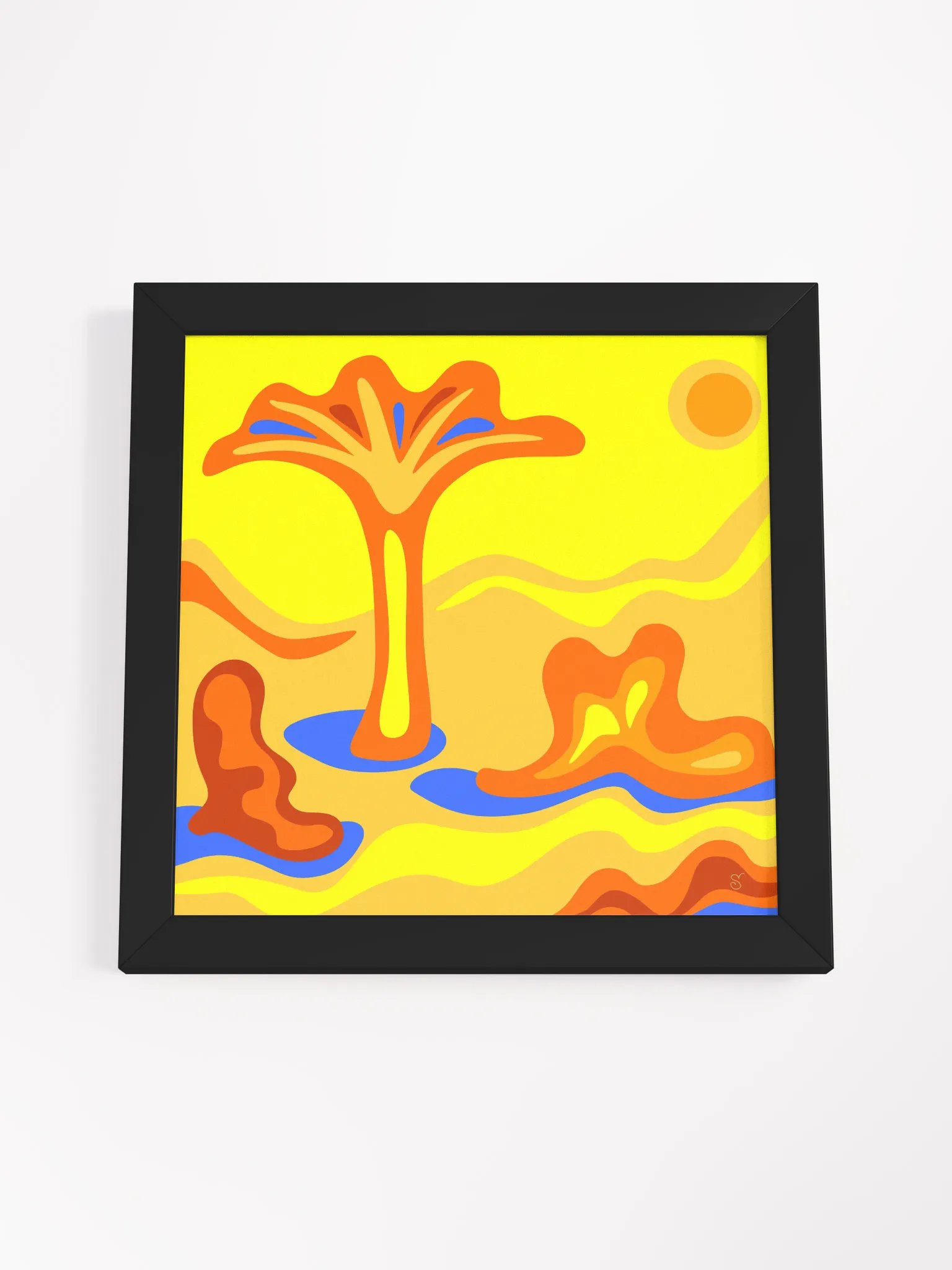 Desert Dreams Framed Art Poster - Abstract Landscape No. 7 product image (58)