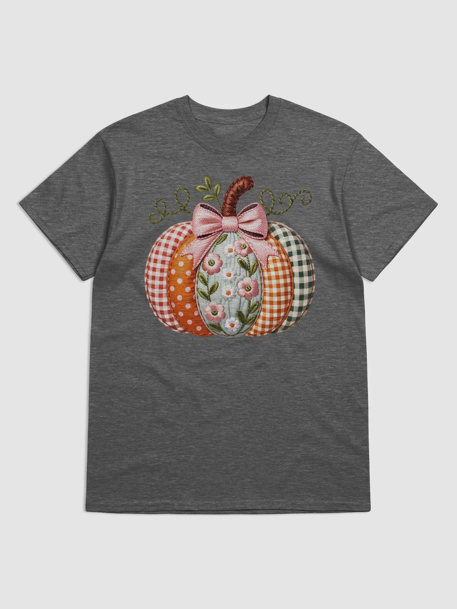Patchwork Pumpkin Graphic T-Shirt product image (49)