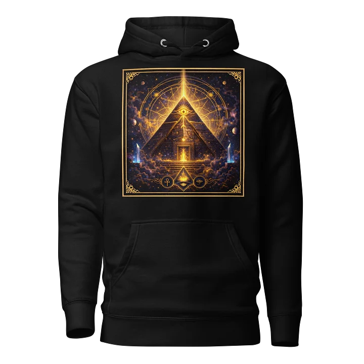 Celestial Eye Glow Pyramid Unisex Hoodie product image (1)