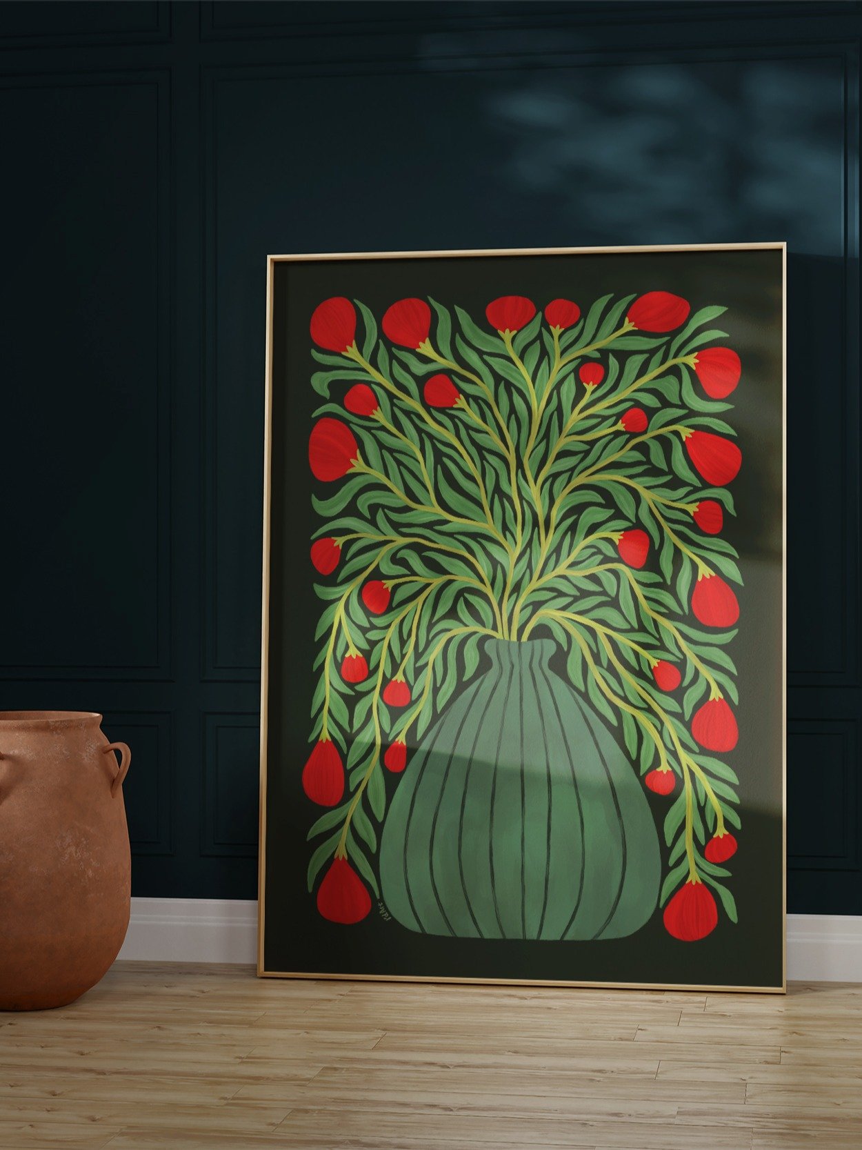 Botanical Print, Plant in Vase Art No.3 product image (5)