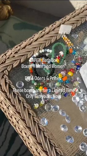 Dm me 4 more details! #sacredbathbox #crystalsmindbodynsoul #bathboxes