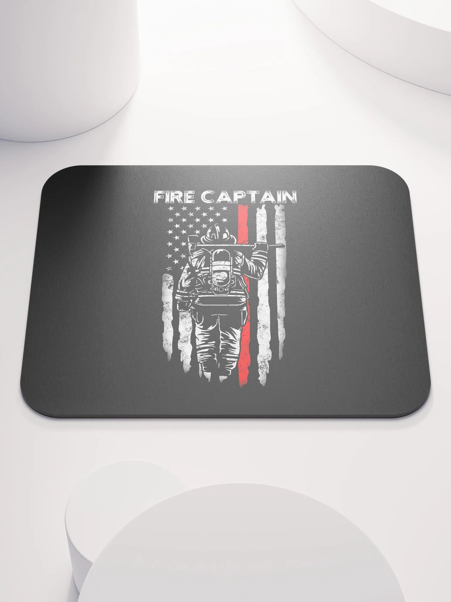 Fire Captain Fire Dept - Mouse Pad product image (1)