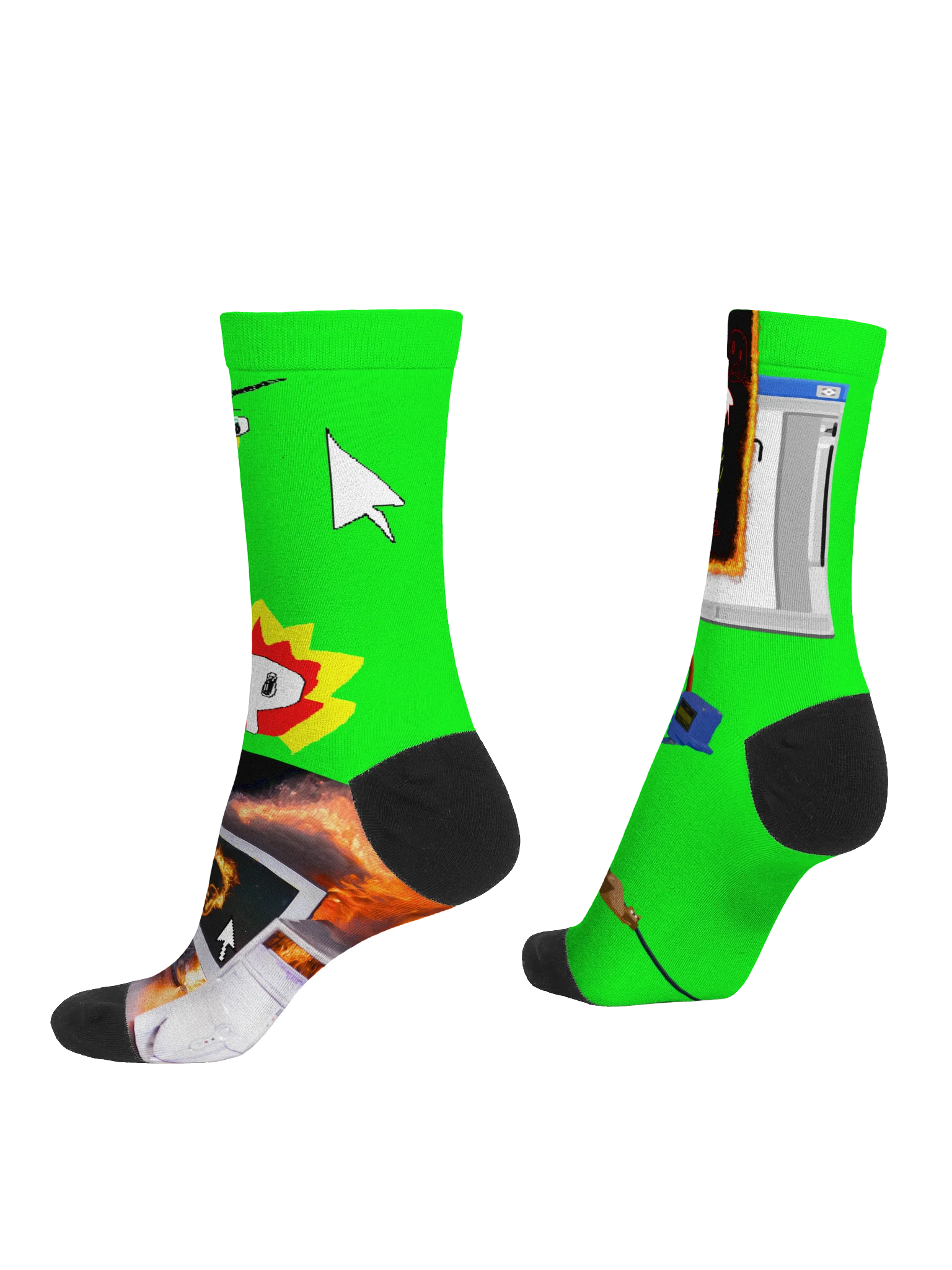 DTTS - Green Collage Socks product image (2)
