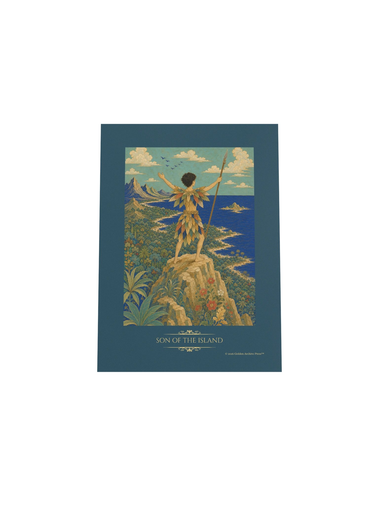Son of the Island — Miniature Art Print (Child and Sea) product image (28)