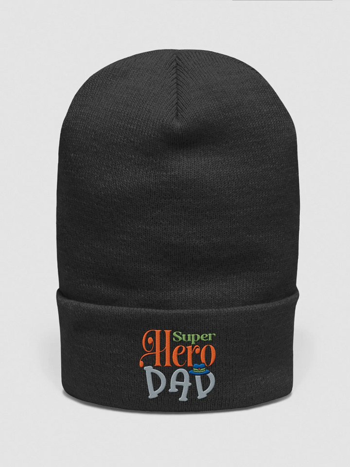 Super Hero Dad Cuffed Beanie product image (1)