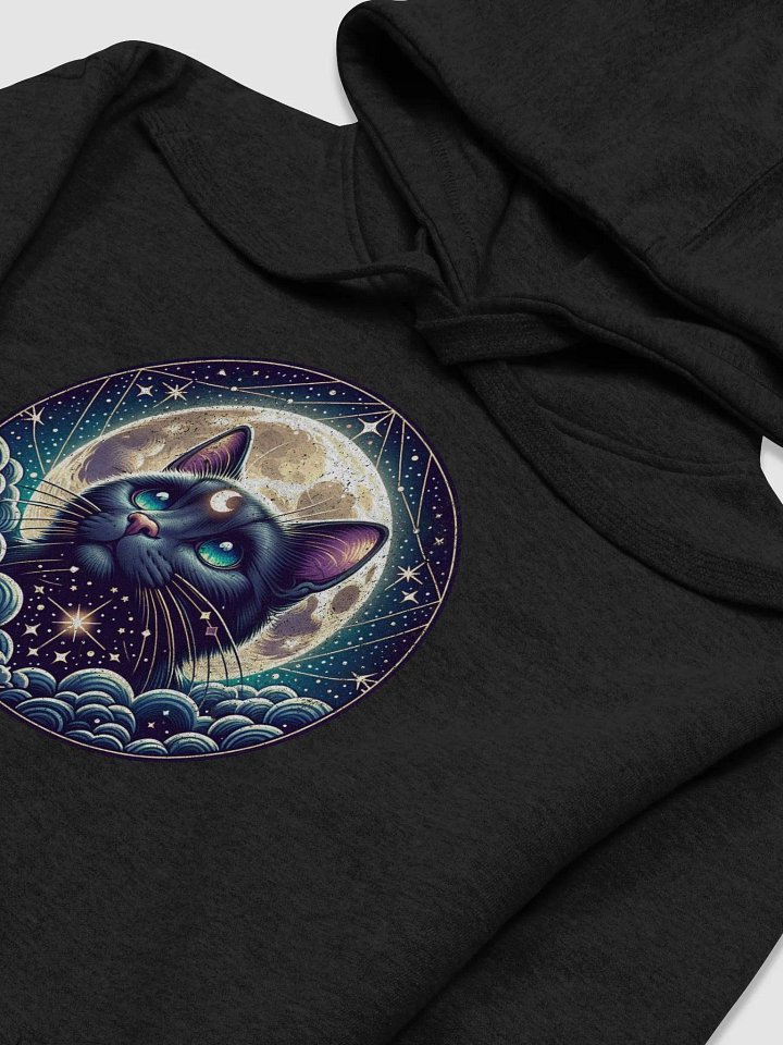 Mystical Stargazing Cat with Celestial Moon and Stars product image (2)